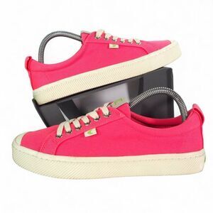 Cariuma OCA Low Top Canvas Sneakers "Pink Lemonade" Men's 8 Women's 9.5